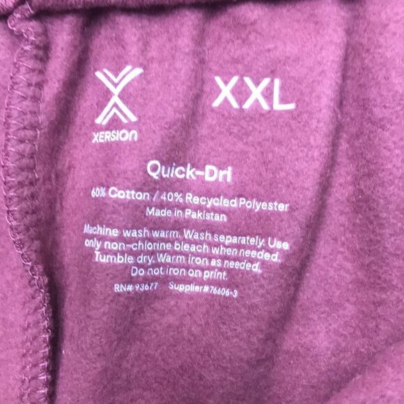 Xersion Women’s Pink Crushed Berry Quick Dri Drawcord Elastic Waist Shorts XXL - Picture 5 of 6